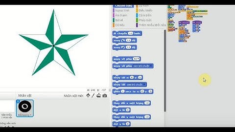 Lập trình Scratch vẽ ngôi sao cánh hai màu - Kỹ thuật vẽ hình nâng cao