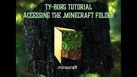 Accessing the .minecraft Folder (Minecraft Mod Tutorial #2)