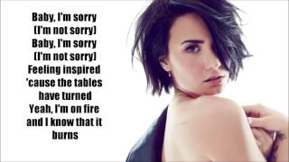 Demi Lovato - Sorry Not Sorry (Lyrics)