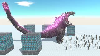 Shin Godzilla vs 100 Modern Human Army ARBS Animal Revolt Battle Simulator