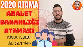 2020 Atama Adalet Bakanligi Atama Psikolog Pedegog Sosyal Calismaci Diyetisyen Mimar Istatikci Youtube