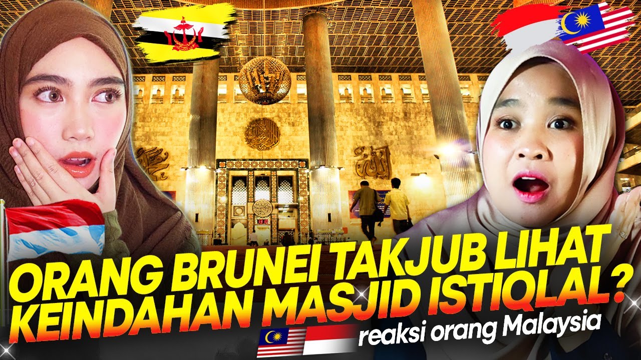 🇮🇩 SUBHANALLAH!!😱😍ORANG BRUNEI MELONGO KAGUM & TAKJUB LIHAT KEINDAHAN MESJID ISTIQLAL SECARA LIVE?!