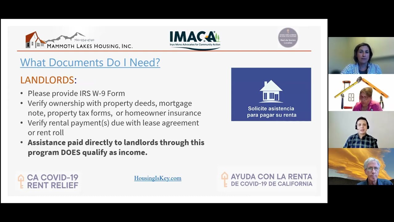 CA Rent Relief Program Community inar 8/10/21 ENGLISH YouTube