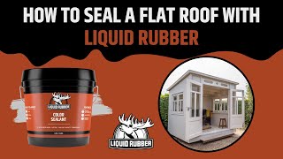 HOW TO seal and protect your Flat or low slope roof | Shed Roof | Liquid Rubber