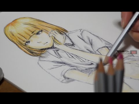 監獄学園(プリズンスクール) 緑川花を描いてみた!Drawing Hana Midorikawa from Prison School