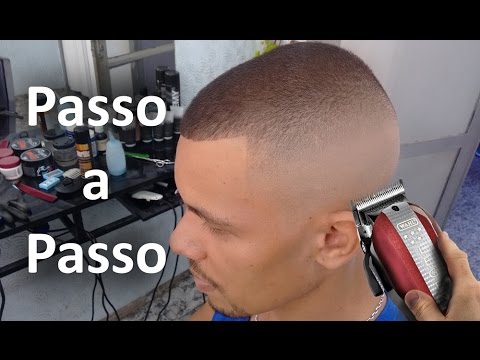 corte degrade passo a passo masculino