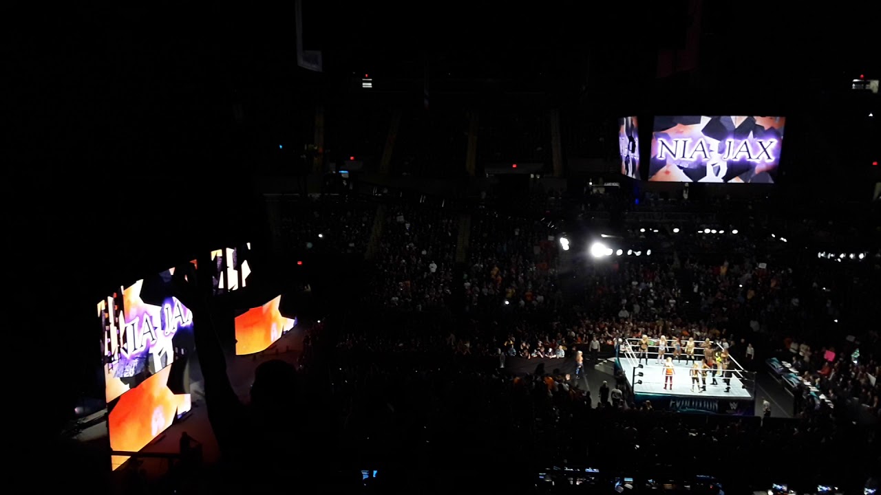 Nia Jax entrance WWE Evolution battle royal 10-28-2018