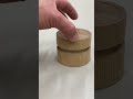 Turned Oak box with piston-fit lid