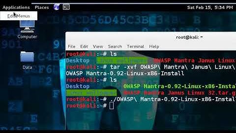 Install OWASP Mantra in kali linux