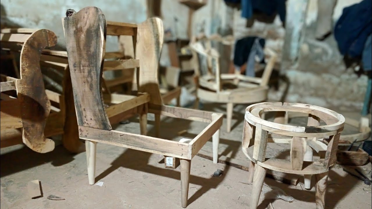 How to make chair cover ) ( chair ka structure Antique modern furniture YouTube