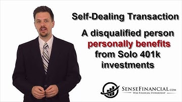 Prohibited Transactions for a Self Directed Solo 401k or Checkbook IRA