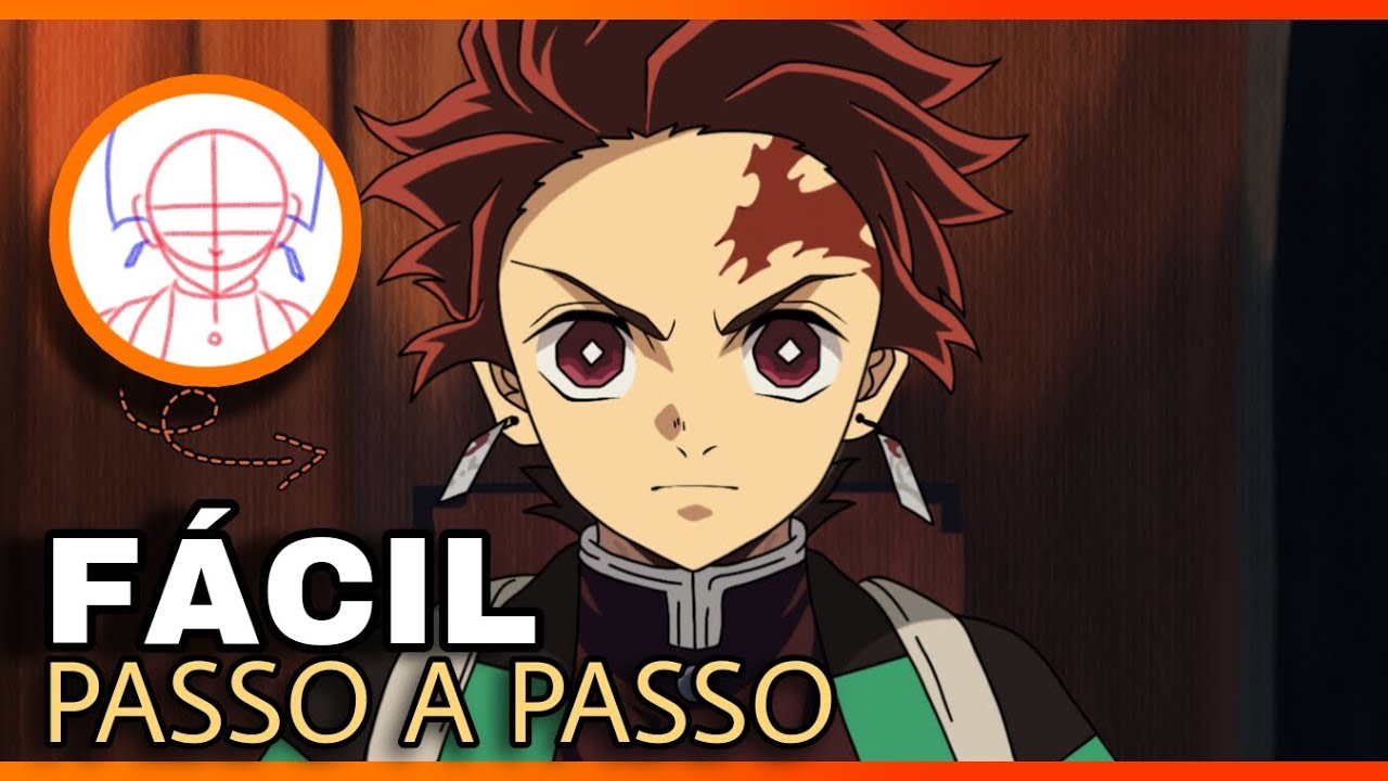 Como Desenhar Personagens de Animes Passo a Passo 🔥 Tanjiro