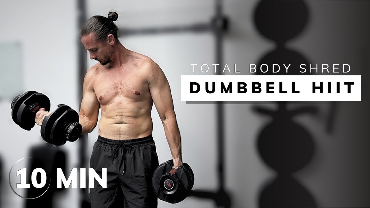 10 Min Dumbbell HIIT Workout | Burn Fat and Build Muscle Fast! - YouTube