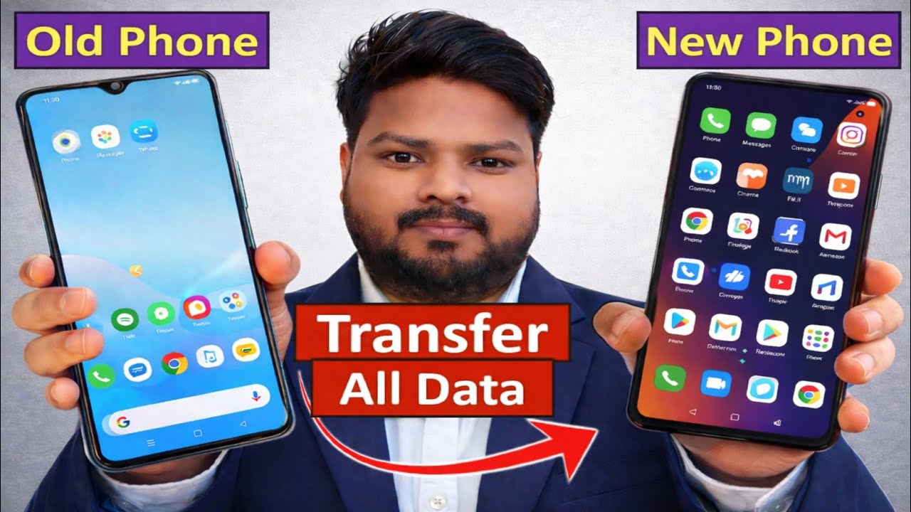 How To Transfer All Data from Old Phone to New Phone | How to Transfer ...