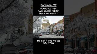 Random US Towns: Bozeman, MT #shorts