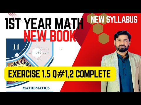 11Th Class Math New Book 2025 PCTB || Chapter 1 Exercise 1.5Question 1 ...