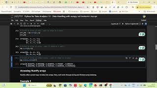 Python for Data Analytics 13 - Data Handling with Numpy