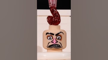 SKIBIDI Toilet In Glitter Glue. | Macro #satisfying #macro #asmr #asmreating #closeup #zoom