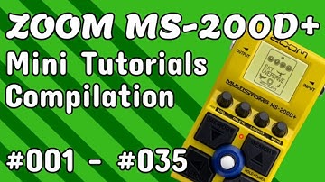 ZOOM MS-200D+ Mini Tutorials Deep Dive Compilation