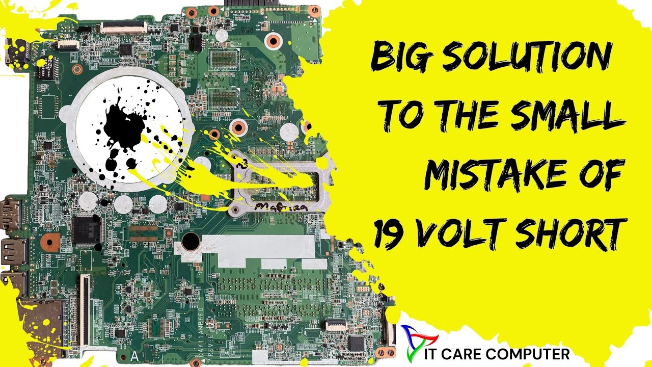 BIG SOLUTION TO THE SMALL MISTAKE OF 19 VOLT SHORT | 19V SHROT | NO POWER |