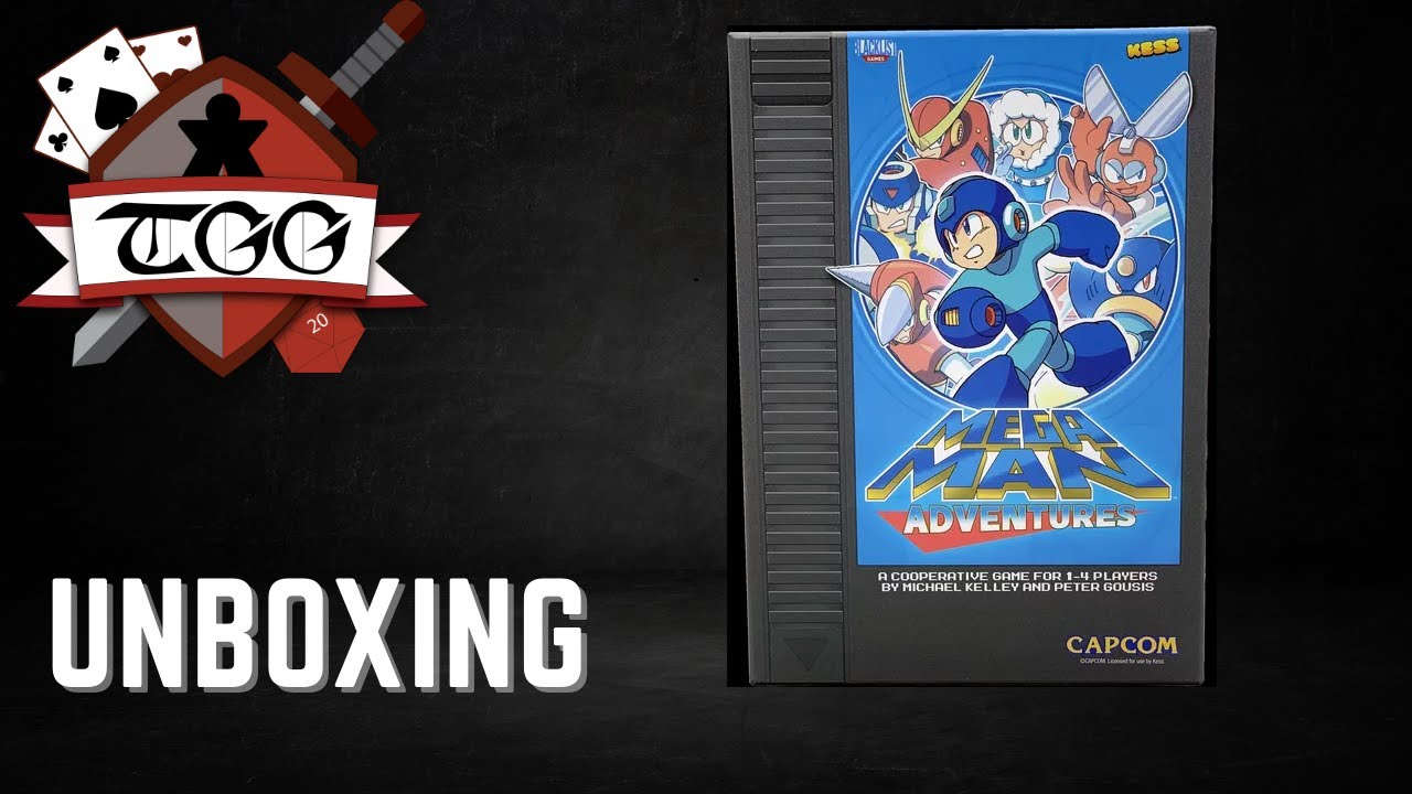 Mega Man Adventures Board Game Unboxing