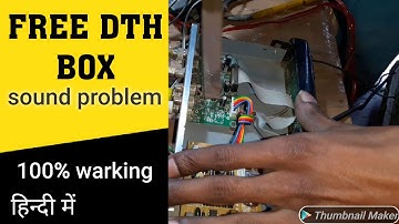 DD FREE DISH SOUND PROBLEM//FREE DISH AUDIO PROBLEM..#ELECTRONICSVERMA