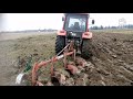 Mtz belarus 1025.3 ploughing 4 furrow kverneland