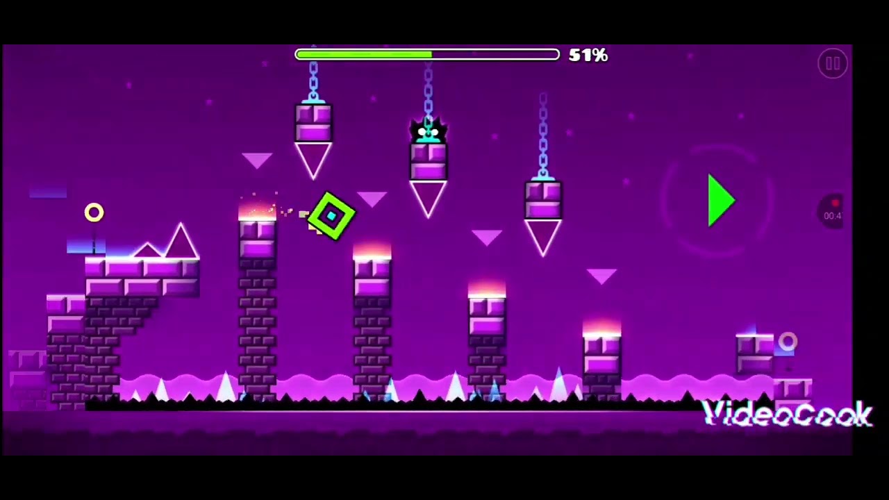 Pasando el primer nivel del Geometry Dash Meltdown - YouTube
