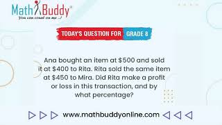 Math Practice Problem Grade 8 Question 140