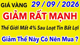 Giá vàng Hôm nay 9999 Ngày 29/9/2026 | GIÁ VÀNG MỚI NHẤT || Xem bảng giá vàng SJC 9999 24K 18K 10K