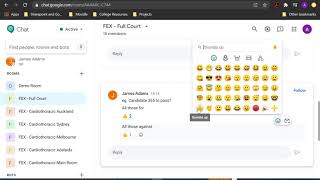 Full Court Room, Using Threads, and Voting in Google Chat
