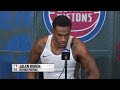 Post-Game Press Conference: Jalen Duren | Pistons vs Raptors 04.04.25