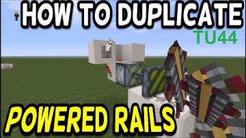 Minecraft: RAIL Duplication Glitch!!!! ( TUTORIAL )  TU44  -   PS3 / PS4 / XBOX / PE