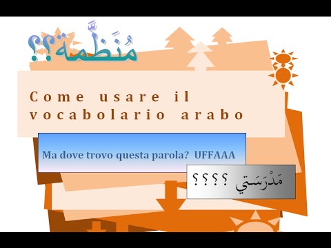 Video: Come posso imparare il vocabolario arabo?