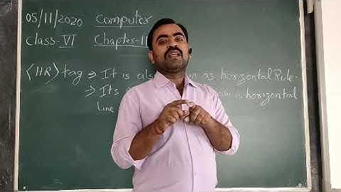 Class 6 Computer Chapter 11 More On HTML