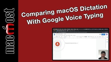 Comparing macOS Dictation With Google Voice Typing (MacMost #1904)