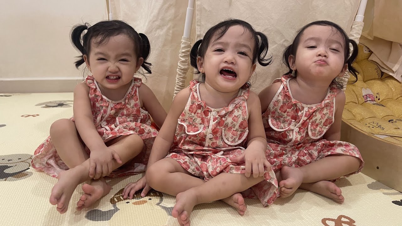 Ngày vui vẻ hớn hở của ba nàng tiên | Yến Nhi - Mẹ Ba Nàng Tiên