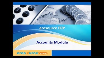 eresource ERP | Account Module