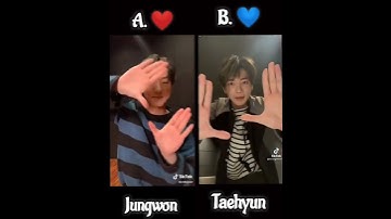 JUNGWON ❤️ or TAEHYUN 💙 #ps5 #ps5challenge #txt #enhyphen #jungwon #taehyun