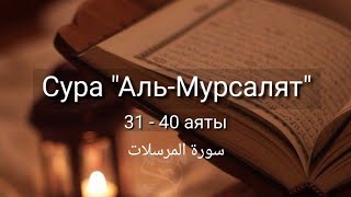 Выучите Коран наизусть | Каждый аят по 10 раз 🌼| Сура 77 "Аль-Мурсалят" (31-40 аяты)