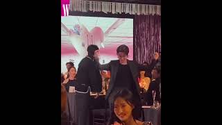 Jhope and Namjoon Thank and Bow Down to guests at w korea party  #bts #shorts bts jin astronuat