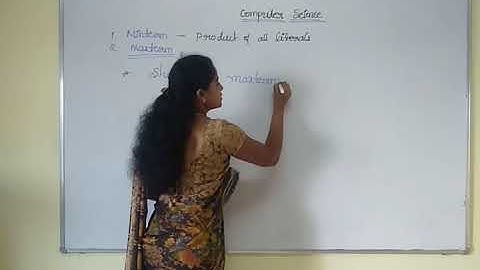 II PUC COMMERCE-COMPUTER SCIENCE-MINTERMS (Continued)