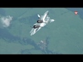 Момент разрушения крыла новейшего истребителя Су-57