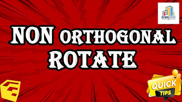 (தமிழ்)How to Rotate Non Orthogonal Geometry in sketchup