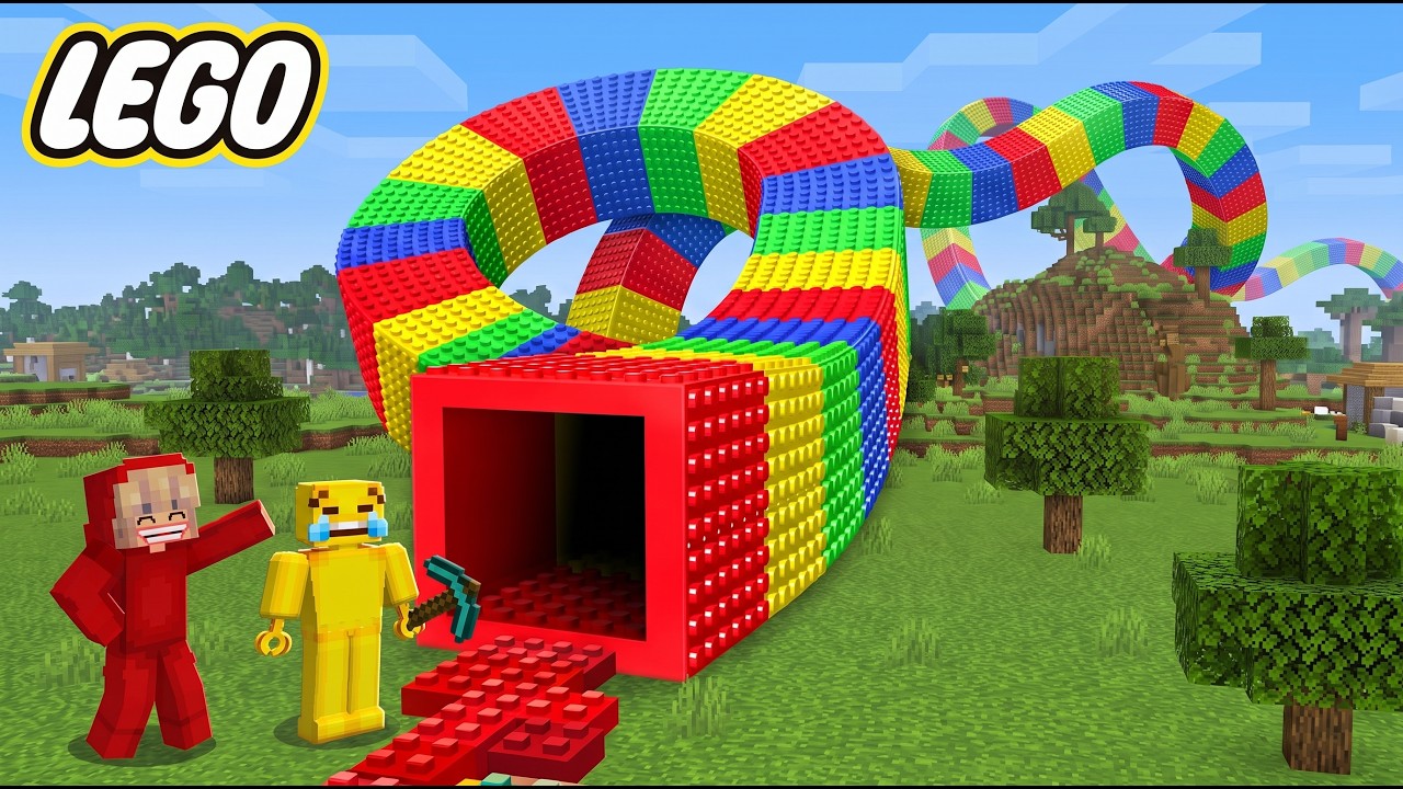 Jag Hittade Den Längsta LEGO TUNNELN i Minecraft