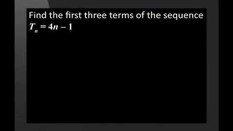 Revision of Linear Number Patterns