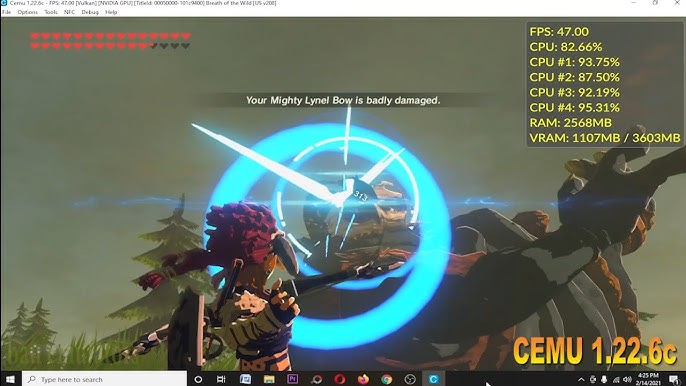 CEMU 1.22.12 - NEW MULTITHREAD ASYNC SHADER COMPILE QUICK TEST Zelda BotW -  AMD R5 3600 - GTX1060 