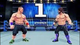 WWE GAMEPLAY 🔥 John Cena vs AJ Styles 💪👊