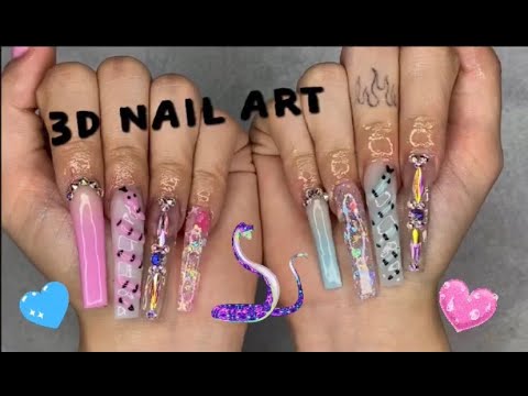 3D Nail Art Stickers Eyes Flame Snake Pattern Adhesive Nail Stickers DlY  Multicolor Press On Nails Classic Fashion Simple Nail Art Supplies Women'S  Girls Nail Art Decoration | SHEIN Singapore