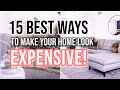 DESIGN HACKS | 15 BEST Ways to Make Your Home Look More Expensive (RENTER FRIENDLY)